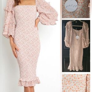 Petal & Pup "Leia" Smocked Midi Dress